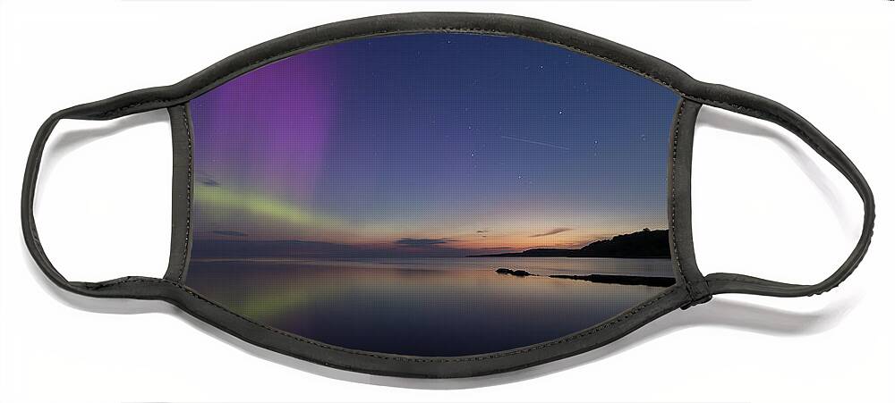 Aurora Face Mask featuring the photograph A Majestic Sky by Everet Regal