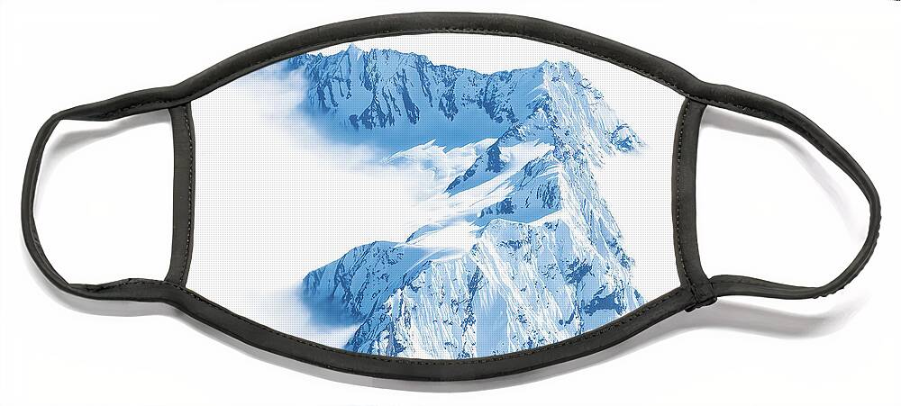 Landscape Face Mask featuring the photograph A Peak Through the Clouds by Dee Potter