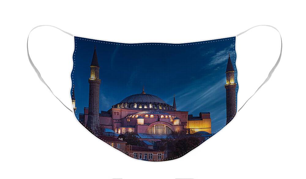 Istanbul Face Mask featuring the photograph A Window in Time by Sam Antonio