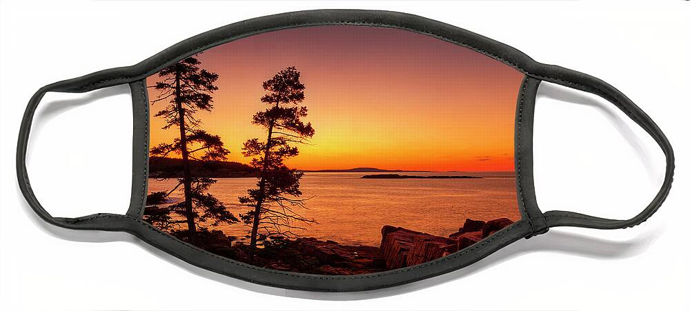 Acadia National Park Face Mask featuring the photograph Acadia Twilight 3024 by Greg Hartford
