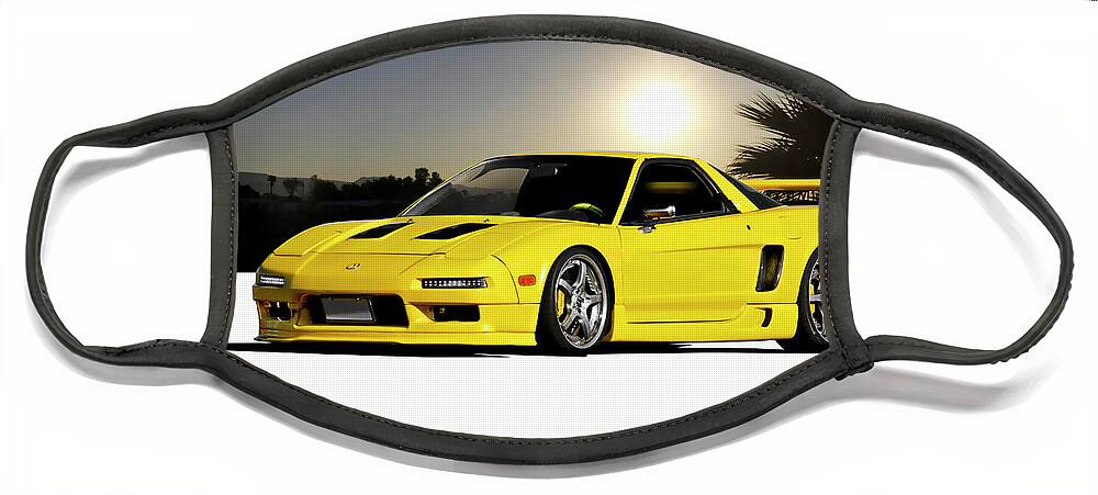 Acura Nsx Gt Face Mask featuring the photograph Acura NSX GT Super Car by Dave Koontz