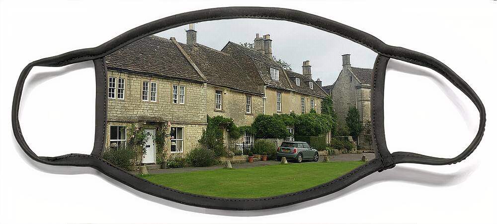 Cotswold Face Mask featuring the photograph Agatha Raisin Village by Roxy Rich