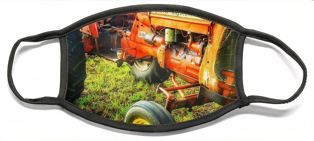 Allis Chalmers Face Mask featuring the photograph AllisChalmers by Mike Eingle