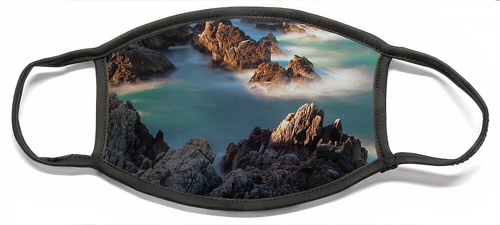 Landscape Face Mask featuring the photograph Along The Coastline by Jonathan Nguyen