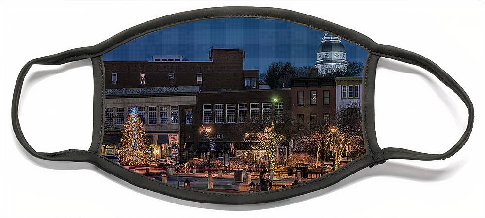 Maryland Face Mask featuring the photograph Annapolis Christmas 2019 3 by Robert Fawcett