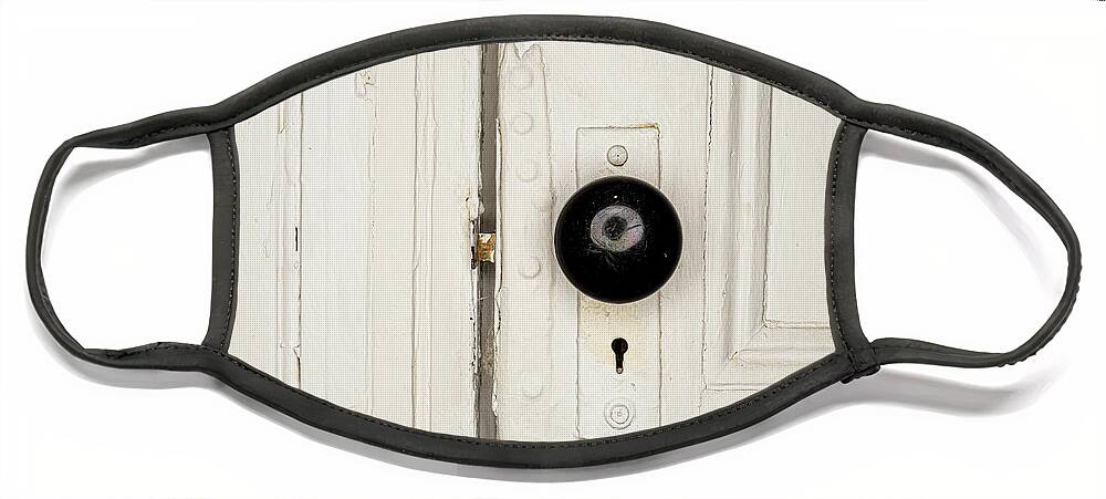 Door Face Mask featuring the photograph Antique Door Knob 2 by Amelia Pearn