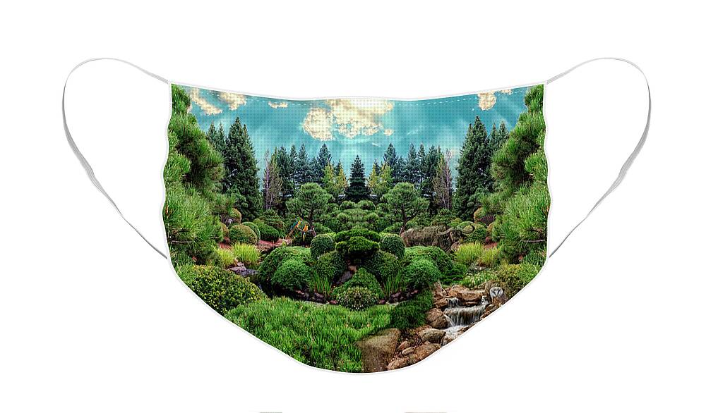 Garden Face Mask featuring the photograph Approaching Eden by Mike Braun
