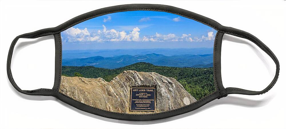 Trail Face Mask featuring the photograph Art Loeb Trailhead by Richie Parks
