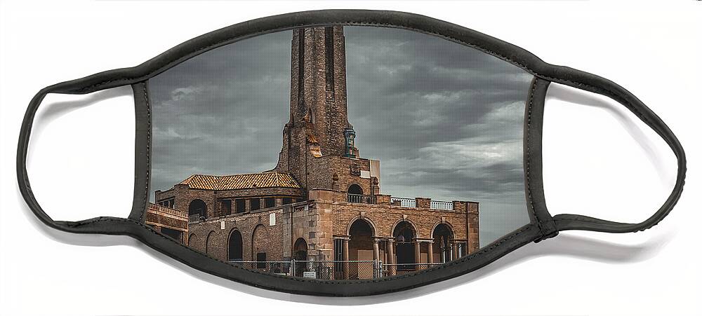 Nj Shore Photography Face Mask featuring the photograph Asbury Park Steam Power Plant by Steve Stanger