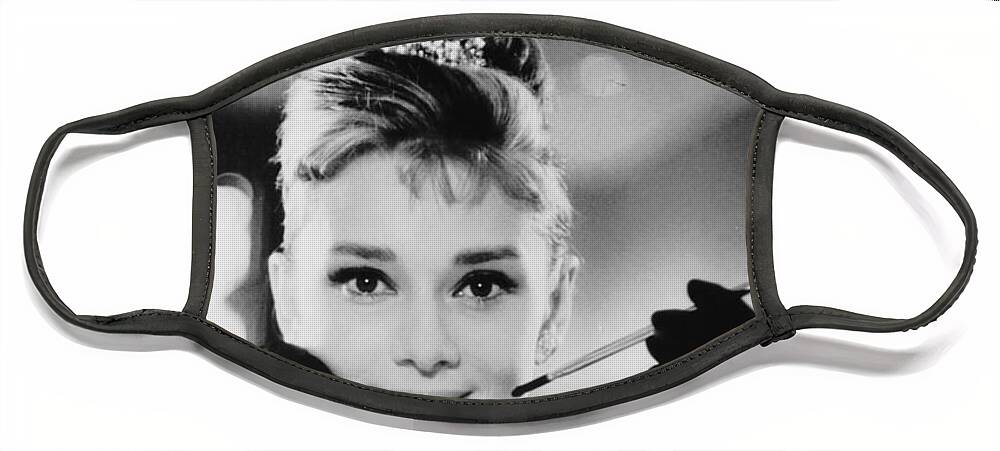 Audrey Hepburn Face Mask featuring the photograph Audrey Hepburn by Imagery-at- Work
