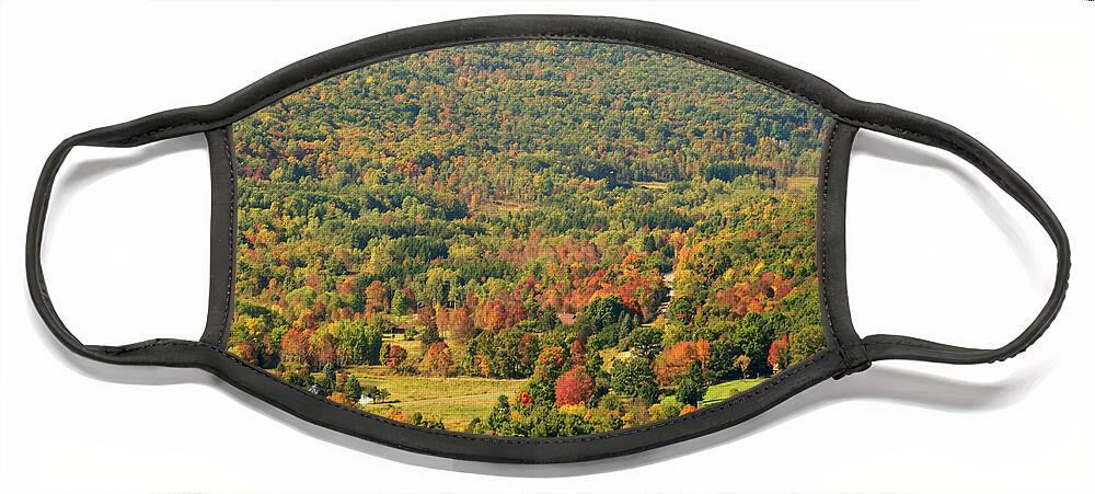 Autumn Face Mask featuring the photograph Autumn Begins in the Finger Lakes by Flinn Hackett