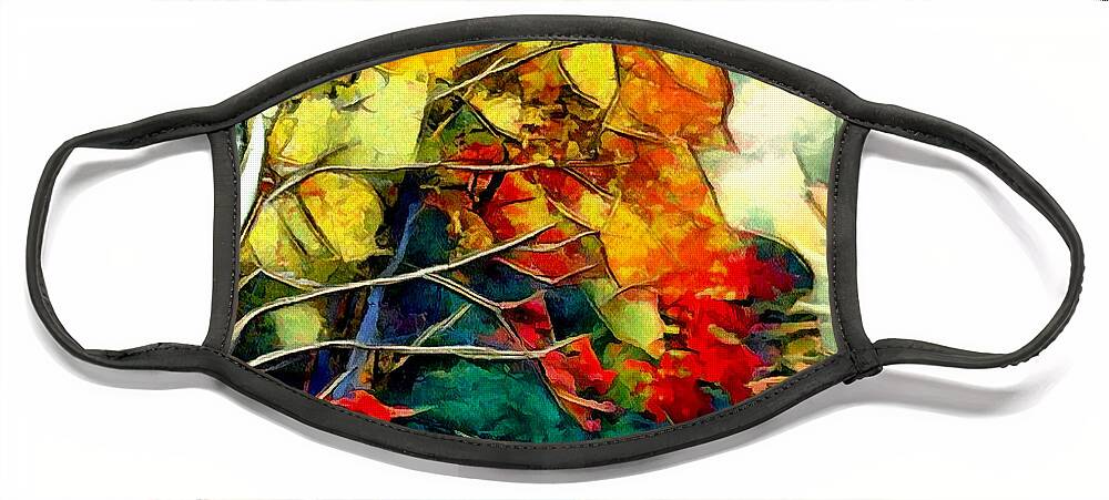 Trees Face Mask featuring the digital art Autumn by Pennie McCracken