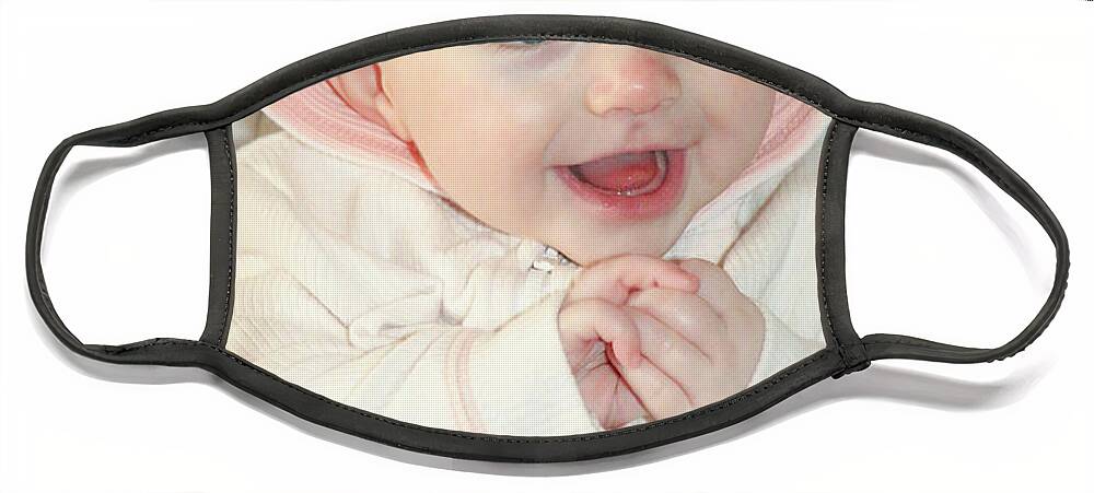 Baby Face Mask featuring the photograph Baby Girl III by Veronica Batterson