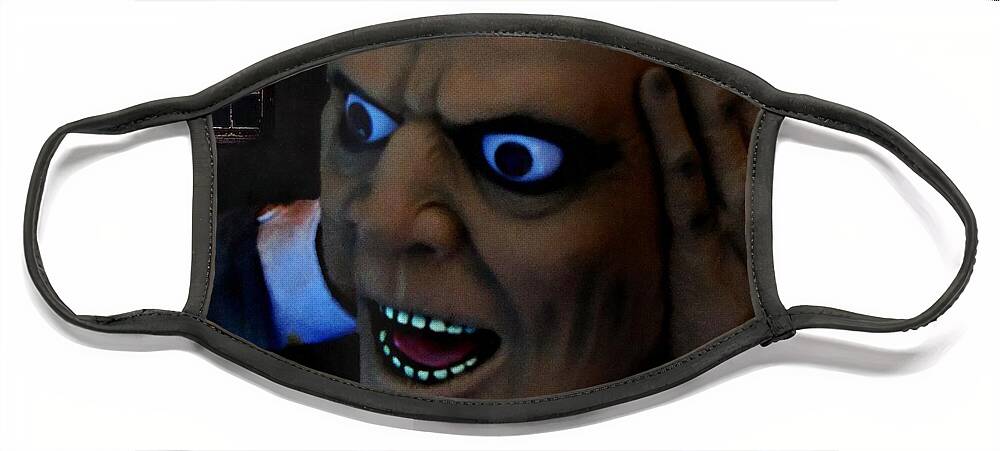 Halloween Face Mask featuring the photograph Bad Moon Rising by David Dehner