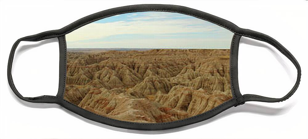 Badlands National Park Face Mask featuring the photograph Badlands National Park by Lens Art Photography By Larry Trager