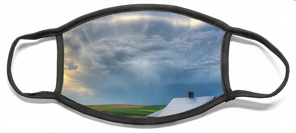 Outdoors Face Mask featuring the photograph Barn Storming Summer by Doug Davidson