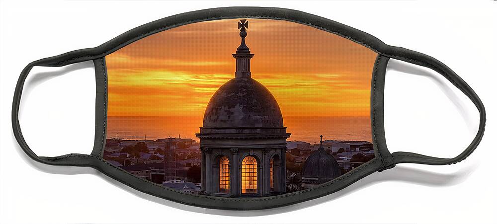 Dawn Face Mask featuring the photograph Basilica at dawn by Johannes Brienesse
