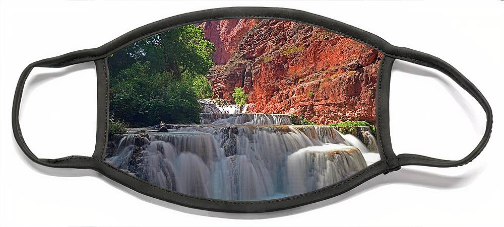 Beaver Falls Face Mask featuring the photograph Beaver Falls by Amazing Action Photo Video