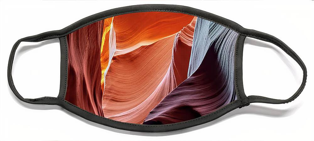 Antelope Canyon Face Mask featuring the photograph Beckoning by Dan McGeorge
