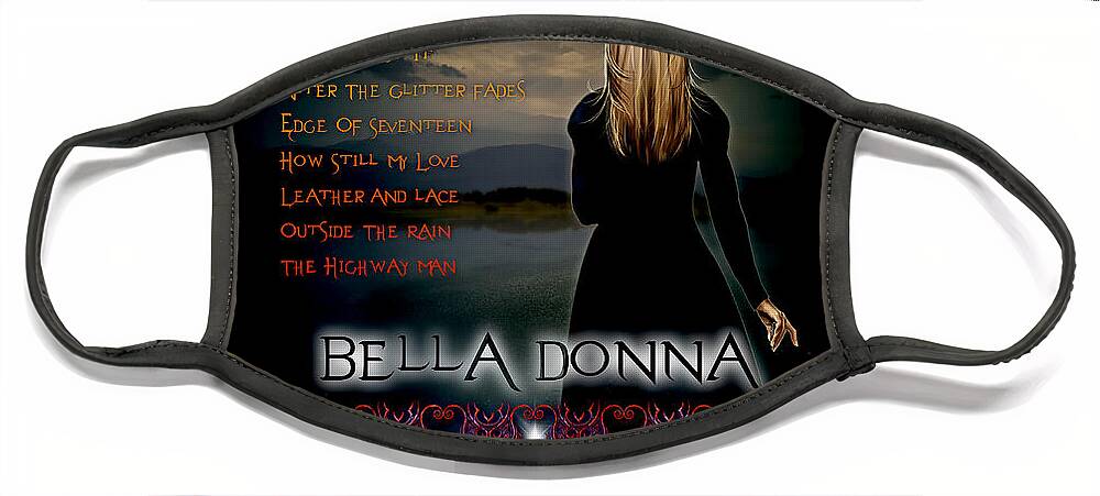 Bella Donna Face Mask featuring the digital art Bella Donna by Michael Damiani