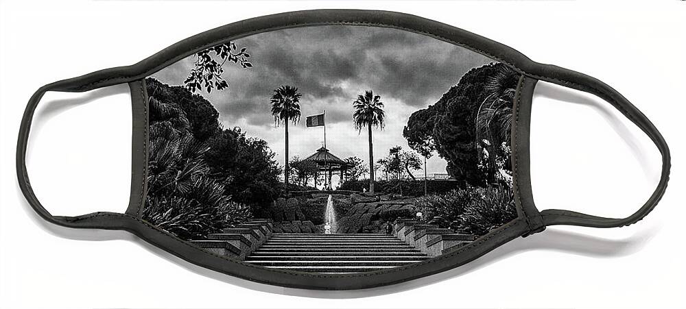 Catania Face Mask featuring the photograph Bellini Garden Park in Catania, Sicily by Monroe Payne