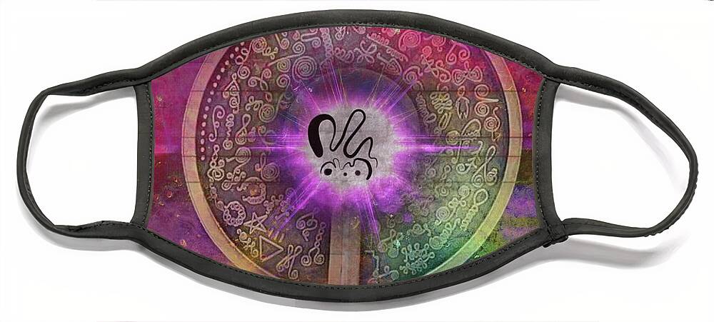 Healed Face Mask featuring the digital art BG3 link by Andrea Crawford