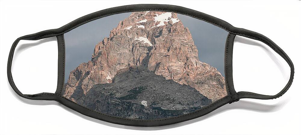Mountain Face Mask featuring the photograph Big and Bold Teton by Go and Flow Photos