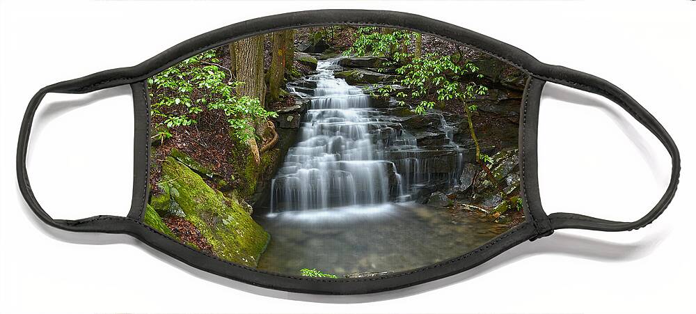 Big Branch Falls Face Mask featuring the photograph Big Branch Falls 1 by Phil Perkins