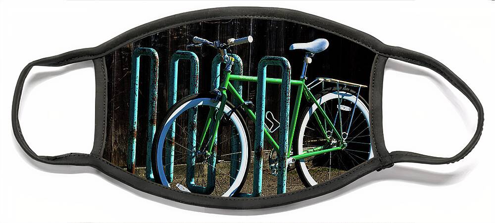 Bicycle Face Mask featuring the photograph Bike and Stand by Glen Carpenter