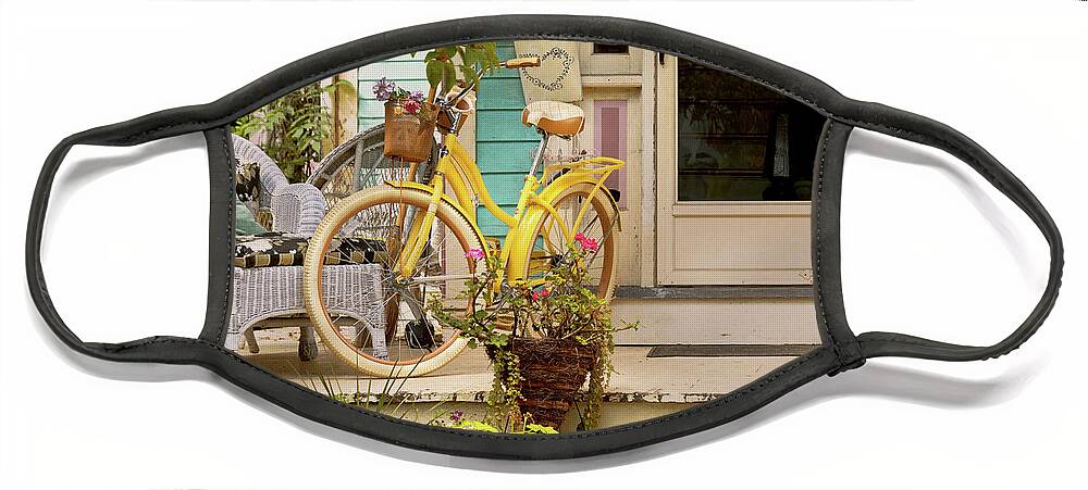 Bike Face Mask featuring the photograph Bike - Country ride by Mike Savad