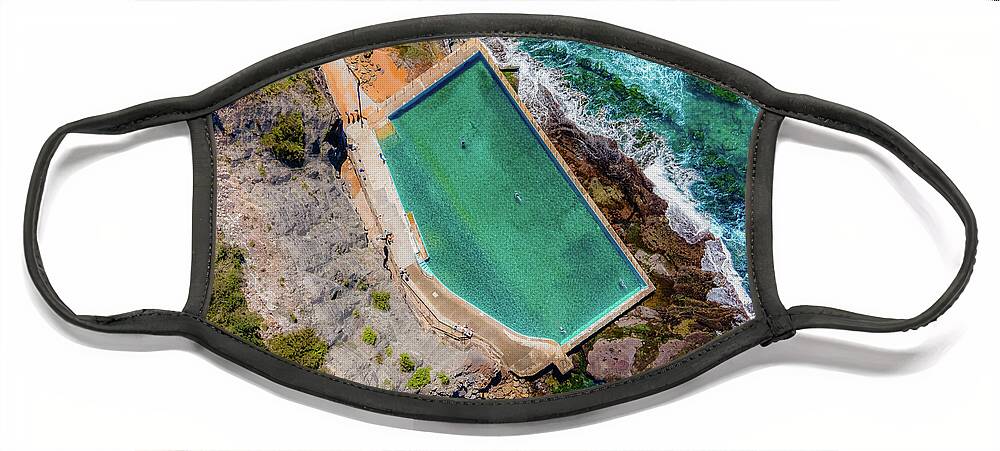 Beach Face Mask featuring the photograph Bilgola Rock Pool by Andre Petrov