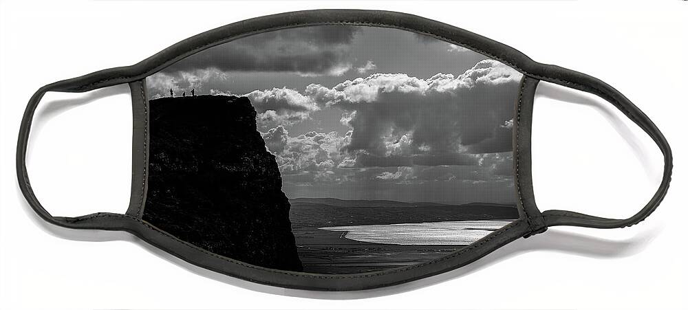 Binevenagh Face Mask featuring the photograph Binevenagh - Peak Viewing by Nigel R Bell