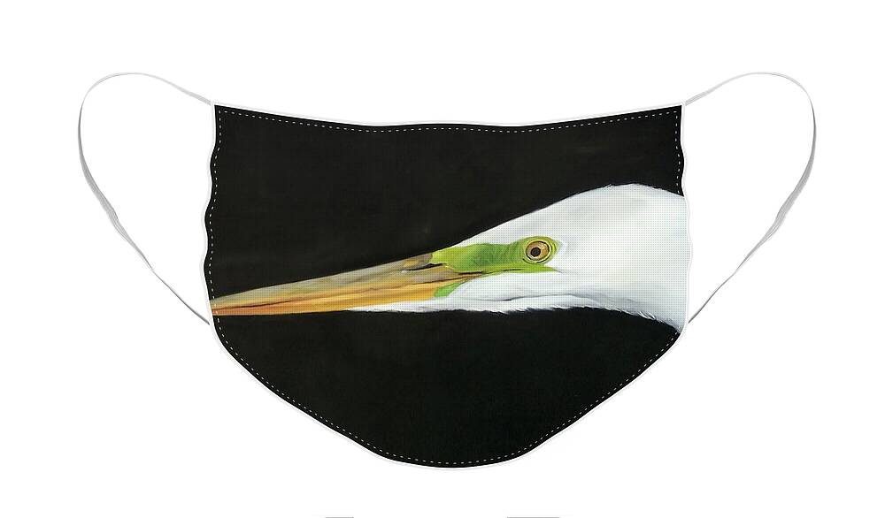 Face Mask featuring the painting Bird Purse by christine shockley by John Gholson