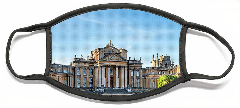 Blenheim Palace Face Mask featuring the photograph Blenheim Palace Early Spring Morning by Tim Gainey