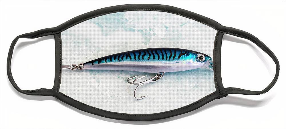 Fish Face Mask featuring the photograph Blue Mackerel Fishing Lure by Blair Damson