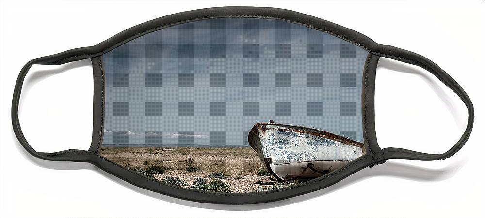 Dungeness Face Mask featuring the photograph Boat On A Beach by Rick Deacon