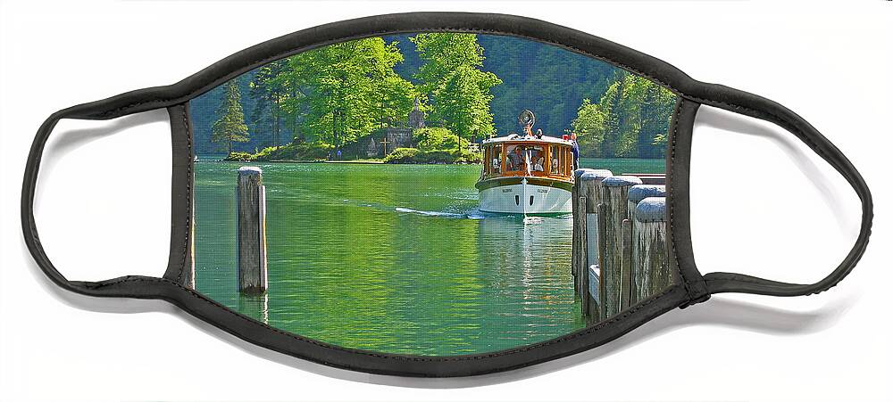 Boat Face Mask featuring the photograph Boating Through Beauty by Ann Horn