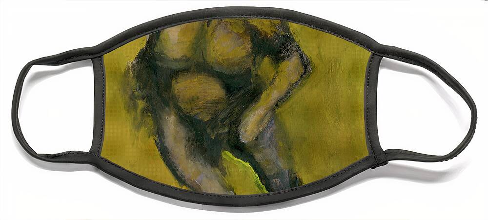 #art Face Mask featuring the painting Body Study 65 by Veronica Huacuja