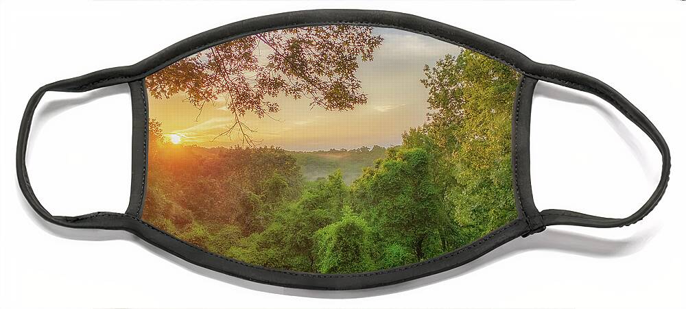 Sunset Face Mask featuring the photograph Branson Sunset by Allin Sorenson