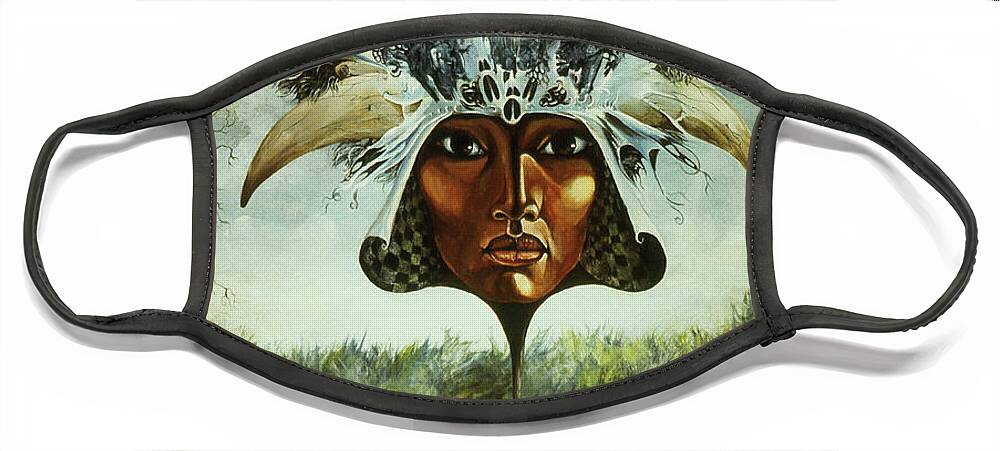 Acrylic Face Mask featuring the painting Bride Of The Wind by Otto Rapp