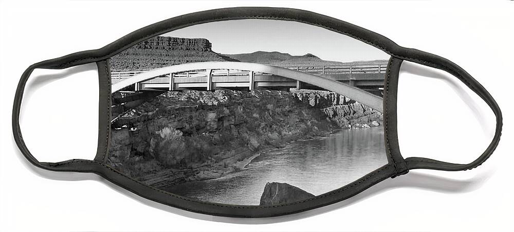 Iron Bridge Face Mask featuring the photograph Bridge in Utah by Mike McGlothlen