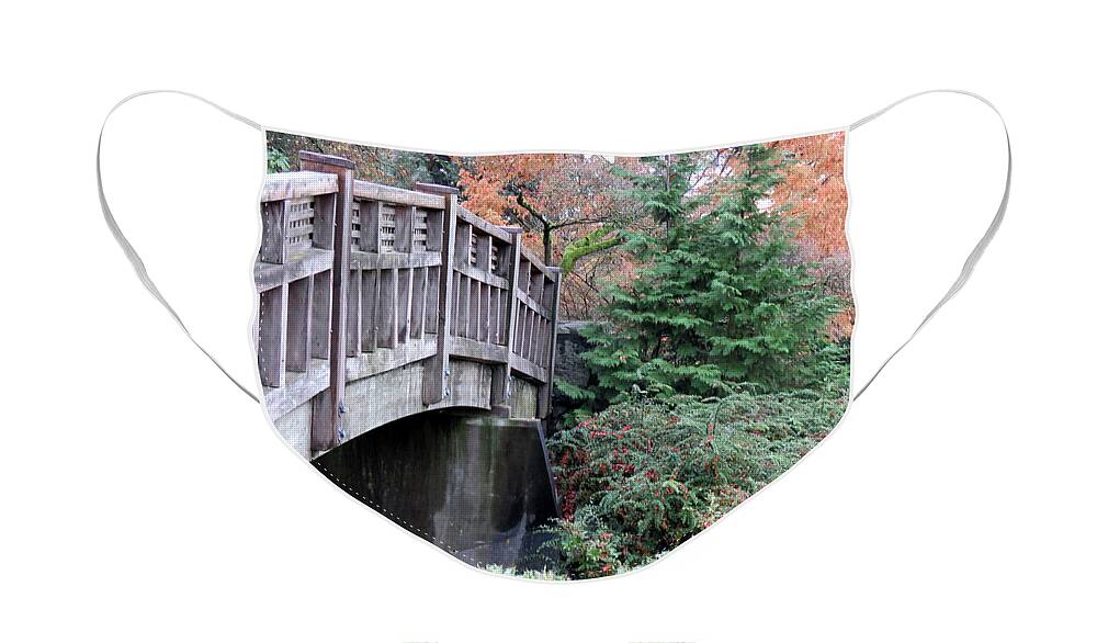 Wood Face Mask featuring the photograph Bridge over Paradise by Mary Mikawoz