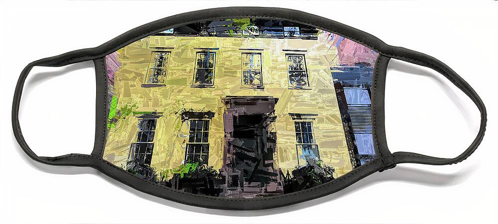 Brooklyn Face Mask featuring the photograph Brooklyn Brownstone by Jack Torcello