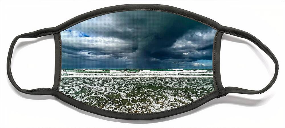 Storm Face Mask featuring the photograph Bullying the Skies by Eddy Mann