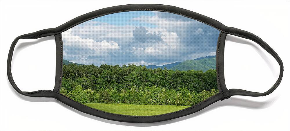 Cades Cove Face Mask featuring the photograph Cades Cove Landscape 12 by Phil Perkins