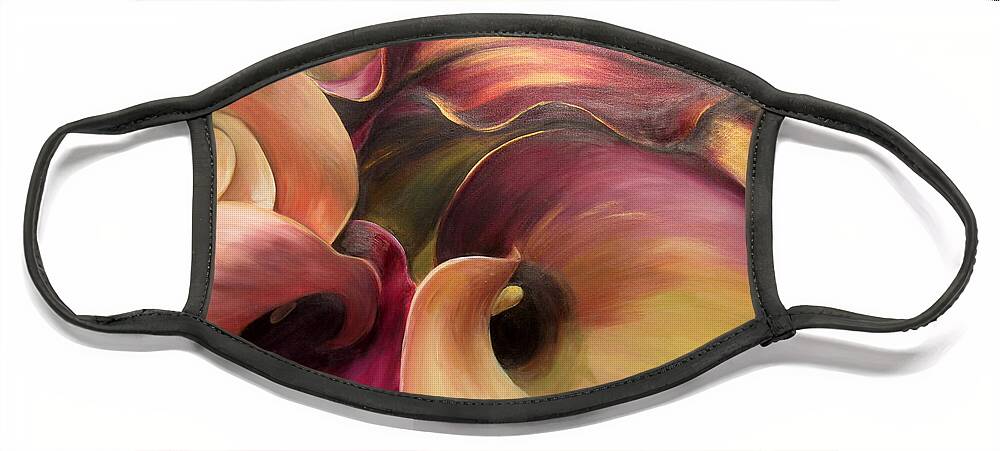 Flower Face Mask featuring the painting Cala by Sheri Chakamian