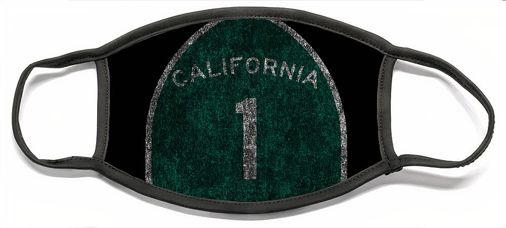 Funny Face Mask featuring the digital art California 1 Pacific Coast Highway by Flippin Sweet Gear