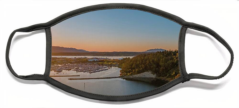 Cap Sante Face Mask featuring the photograph Cap Sante Panorama #1 by Michael Rauwolf
