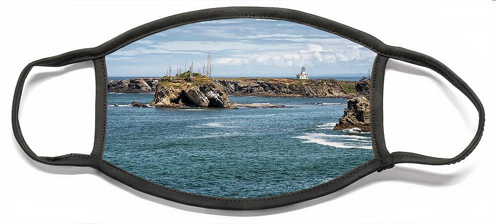 Building Face Mask featuring the photograph Cape Arago Lighthouse 1 by Al Andersen