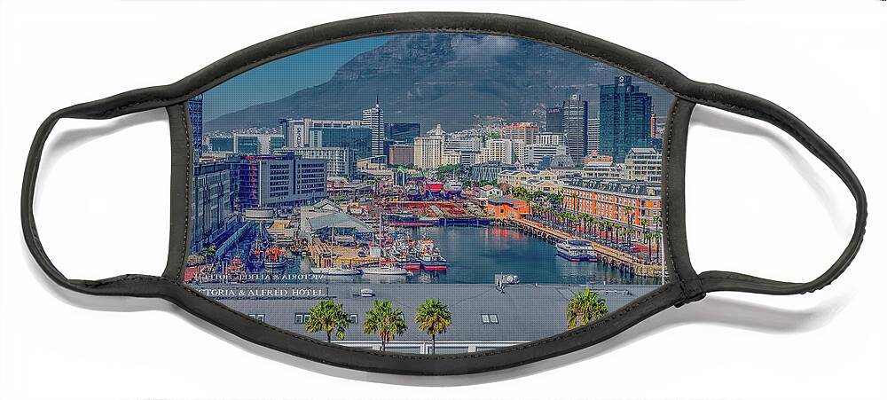 Cape Town Face Mask featuring the photograph Capetown City View by Marcy Wielfaert